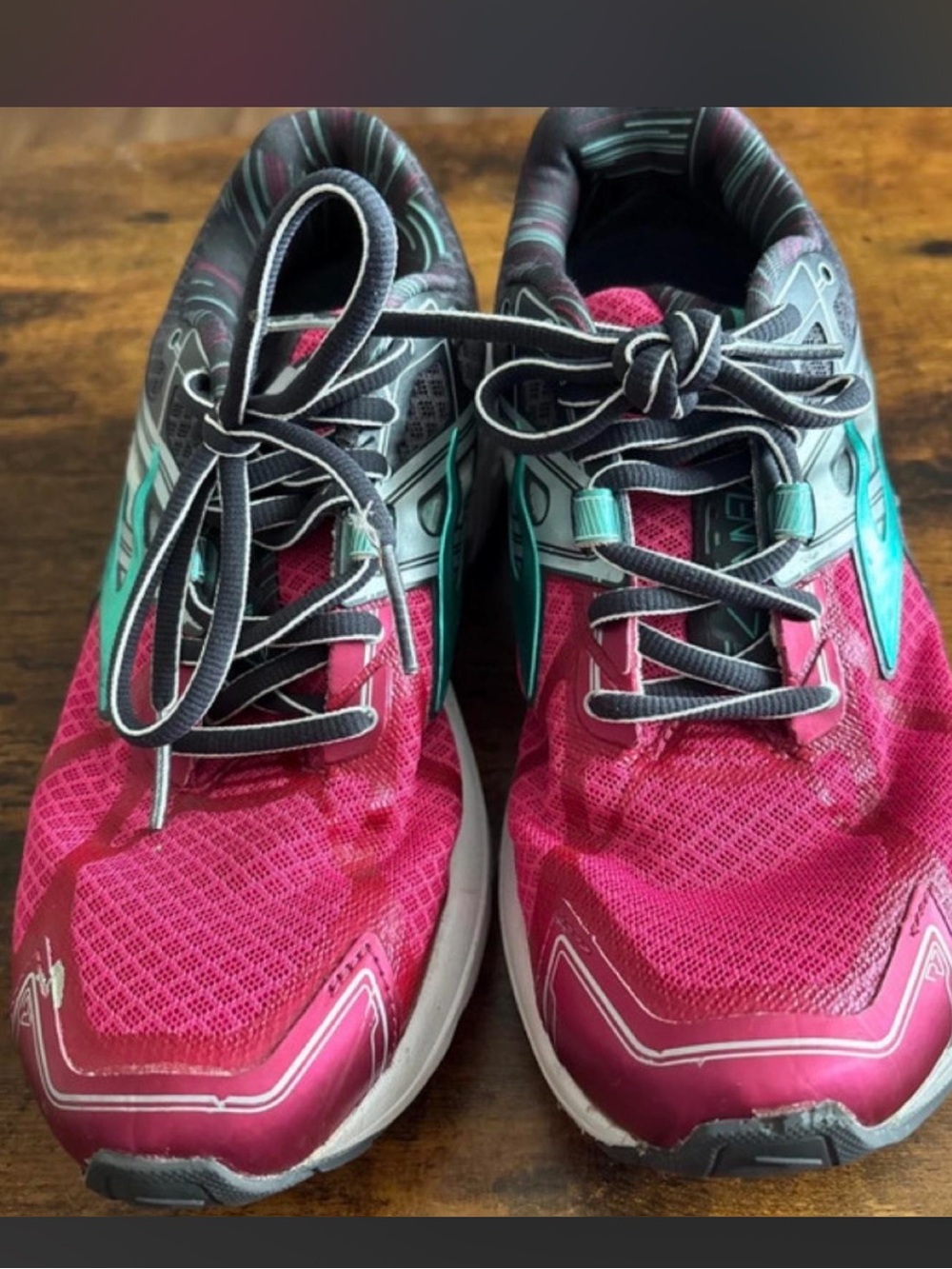Brooks Women's Running Sneakers - Pink with Teal Accents